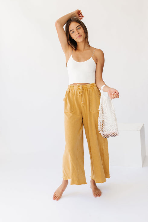 Sun Soaked Lounge Pant// Mustard